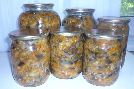 Грибная солянка на зиму с капустой Грибная солянка на зиму с капустой