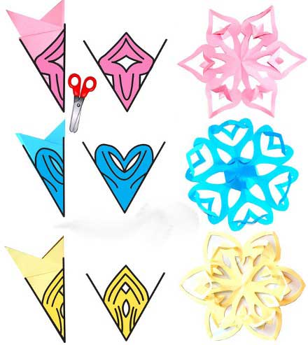 Как делать снежинки из бумаги видео?