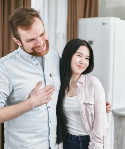 довольная пара