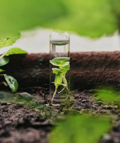 росточек в пробирке