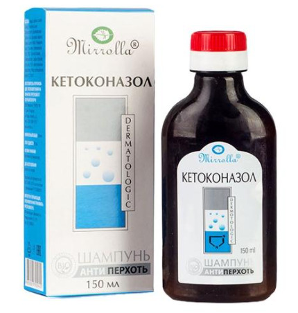 Шампунь с кетоконазолом 2% Mirrolla